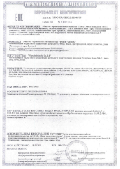Certificate for Gas boilers